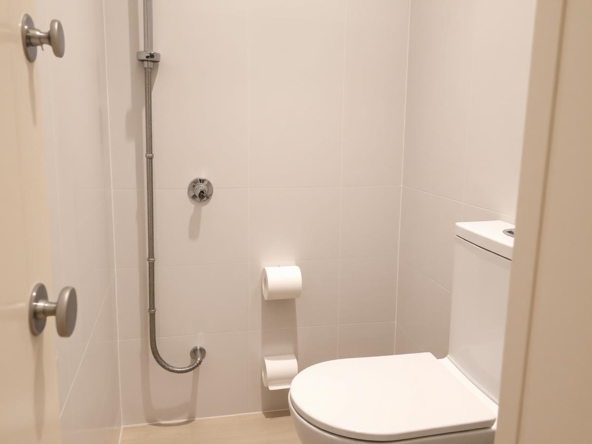 Nieuw geplaatst sanitair met toilet en douchekraan door RM Installatiebedrijf